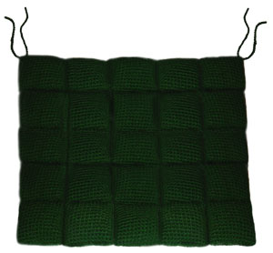 Stadium Seat Cushion Crochet Pattern - Petals to Picots