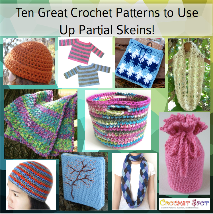 Crochet Spot » Blog Archive » Use Up Your Leftover Yarn! 10 Patterns ...