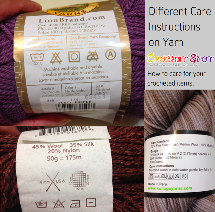 Crochet Spot » Blog Archive » Caring for Your Handcrafted Crochet Items