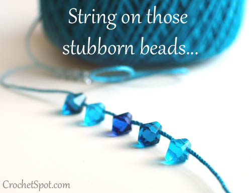 Crochet Spot » Blog Archive » Tips and Tricks for Stringing Beads