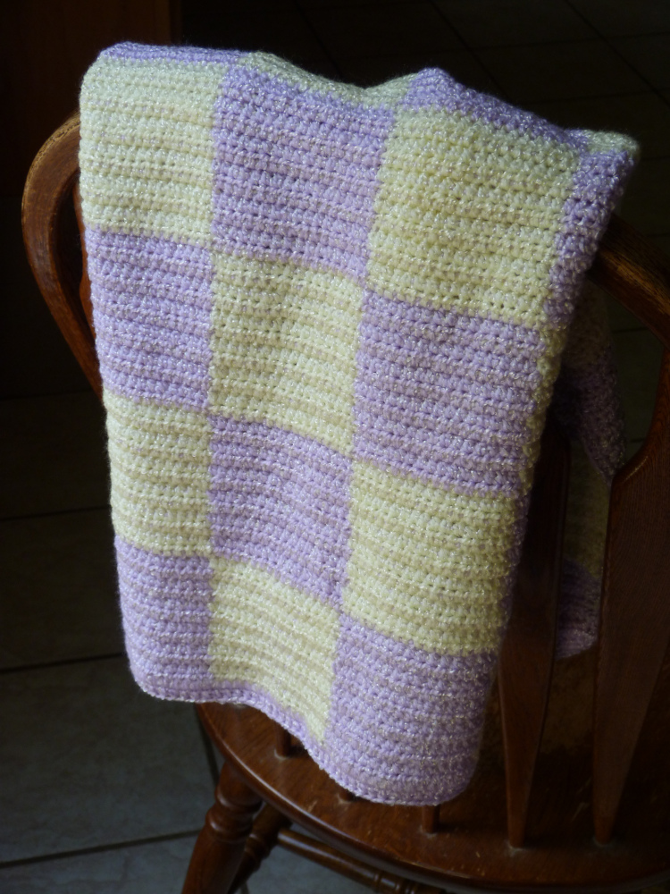 Purple, Lilac, White Wool Yarn for Knitting, Hook Crochet, Plaid